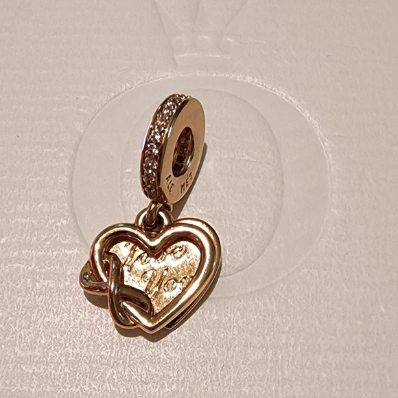 Love You Infinity Heart Dangle Charm - Picture 4 of 10